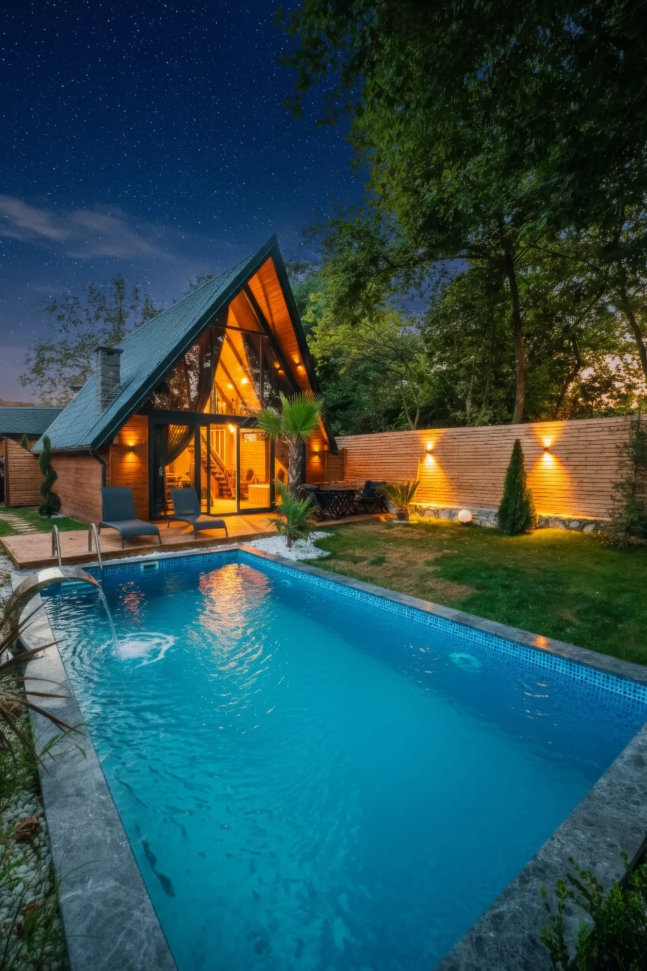 Bursa'da bungalov havuzu